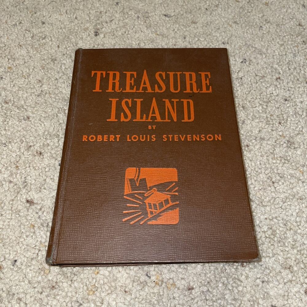 TREASURE ISLAND by Robert Stevenson Whitman Classic Hard Cover Book Vintage 1940